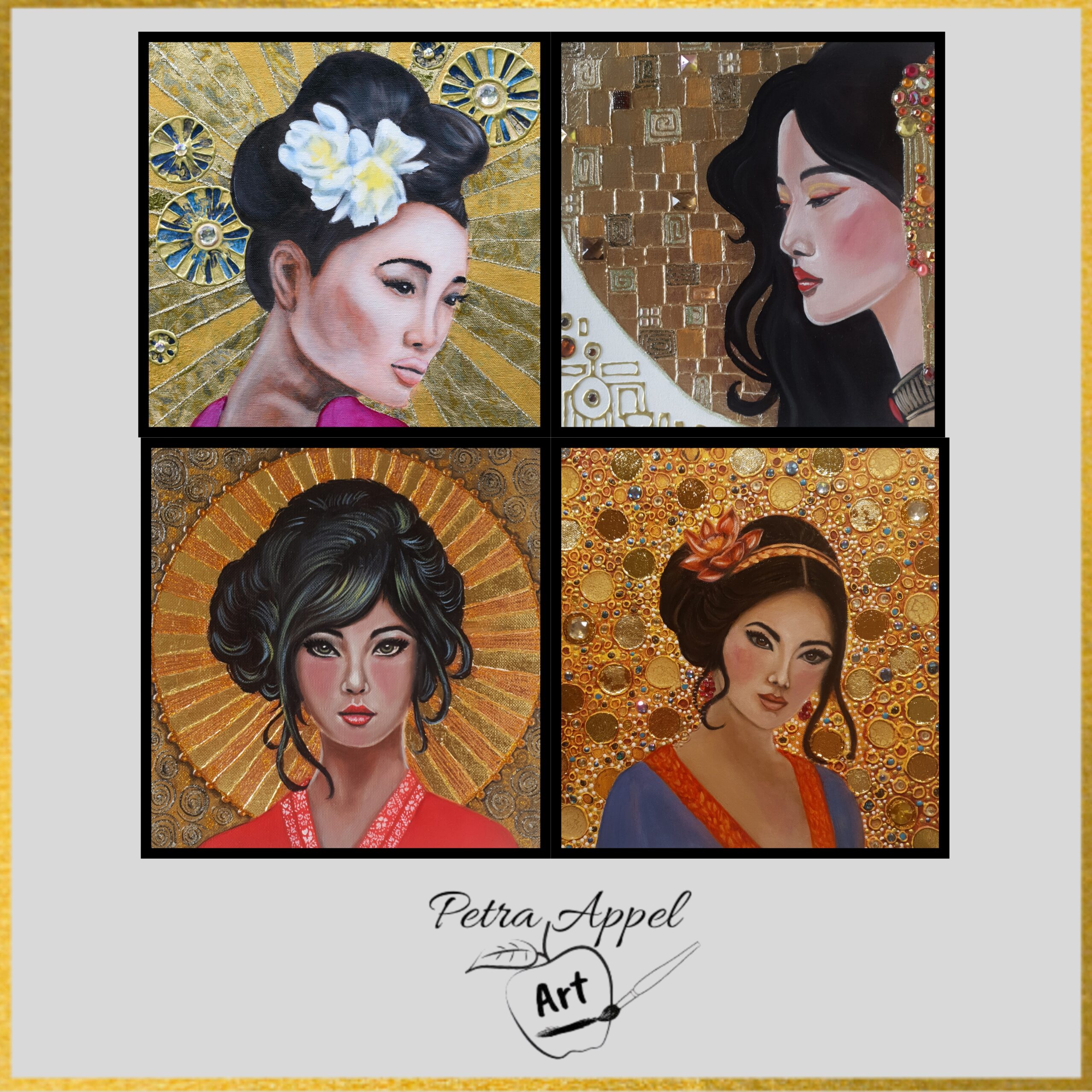 Muze in Gustav Klimt Style Muze in Gustav Klimt Style